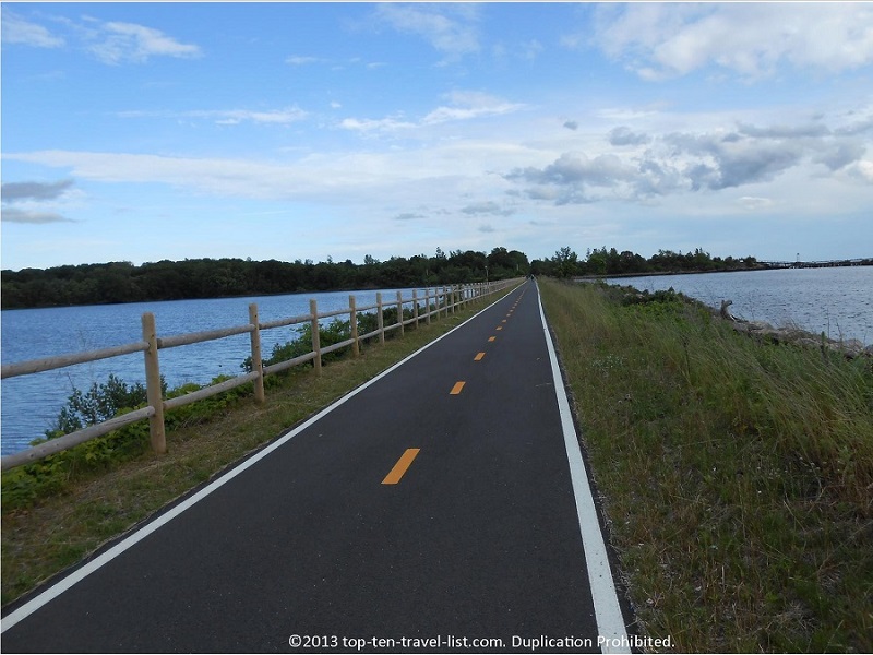 The East Bay Bike Path near Providence, Rhode Island