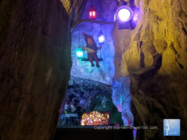 Fairyland Caverns at Rock City atop Lookout Mountain in northwest Georgia 
