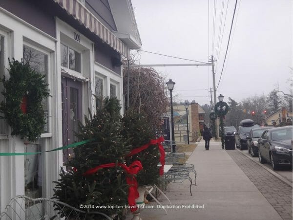 Downtown Blowing Rock, North Carolina at Christmas