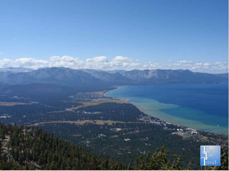 Amazing views of Lake Tahoe from the Heavenly Village gondola ride