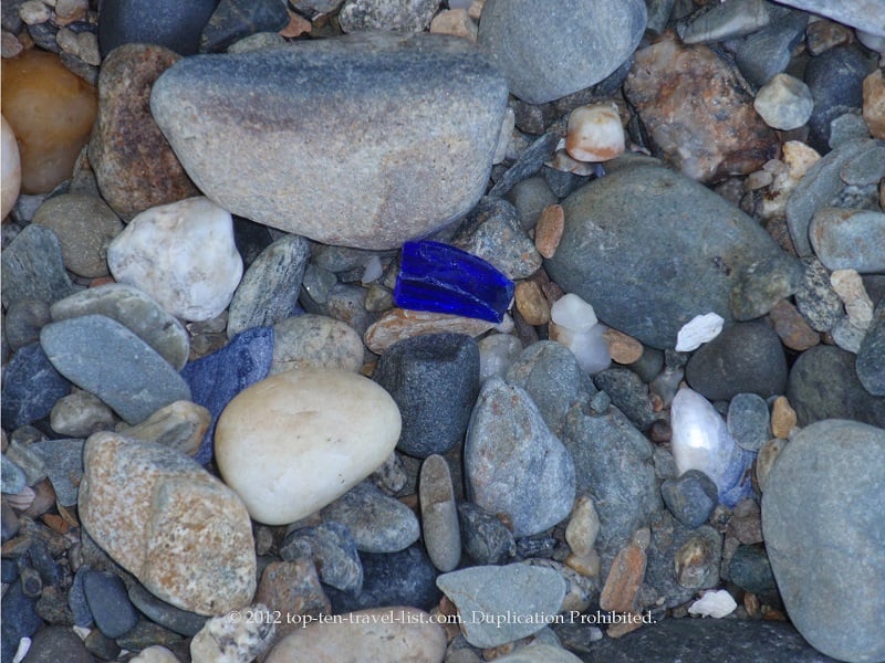 The island is a great place for finding old pieces of SeaGlass, especially the coveted cobalt blue pieces from old Milk of Magnesia bottles. 