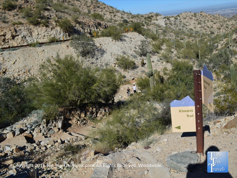 The beautiful Kiwanis Trail at South Mountain Park in Phoenix, Arizona