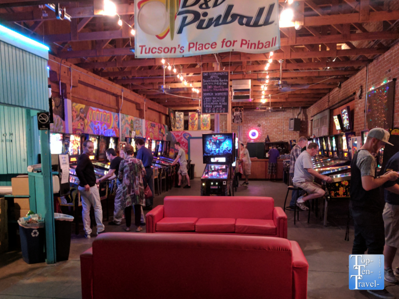 D and D pinball arcade in Tucson, Arizona 