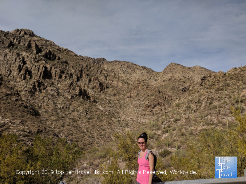 Pretty overlook at Sabino Canyon in Tucson, Arizona