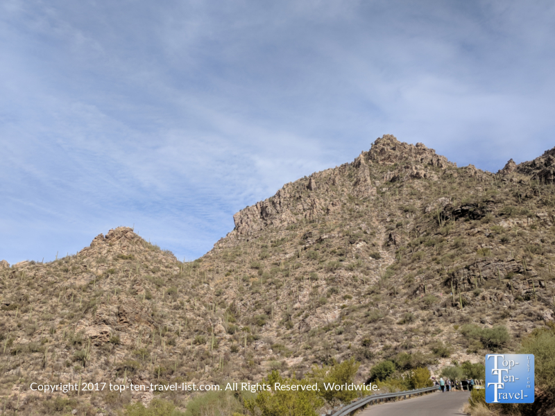 Tram road at Sabino Canyon in Tucson 