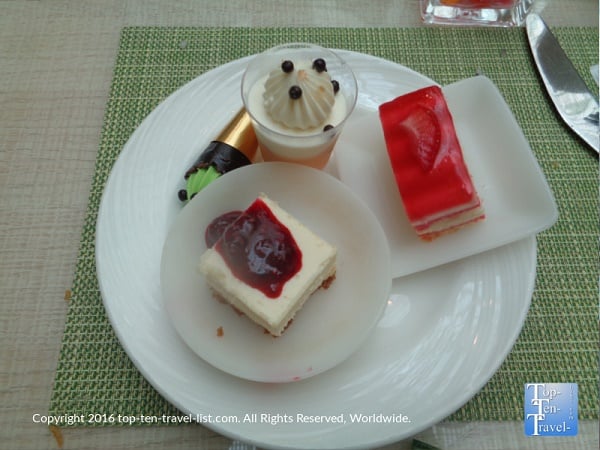 Dessert sampler at The Wynn Buffet in Las Vegas 