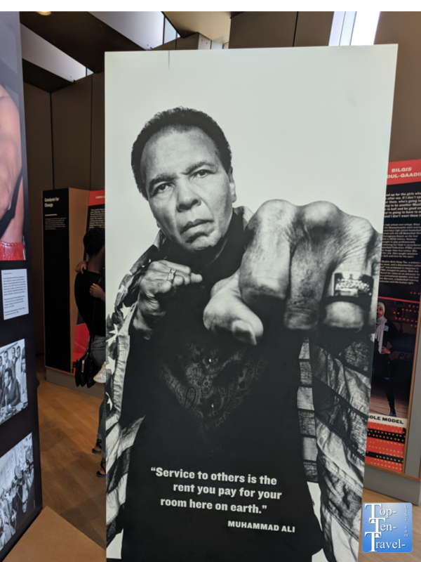 Muhammad Ali quote at the Center for Civil and Human Rights in Atlanta 