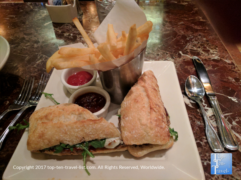 Turkey sandwich at the Grand Lux Cafe in Las Vegas 