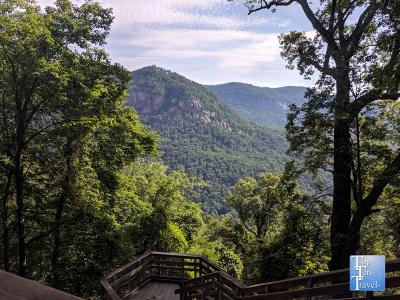 Pretty mountain scenery at Chimney Rock 