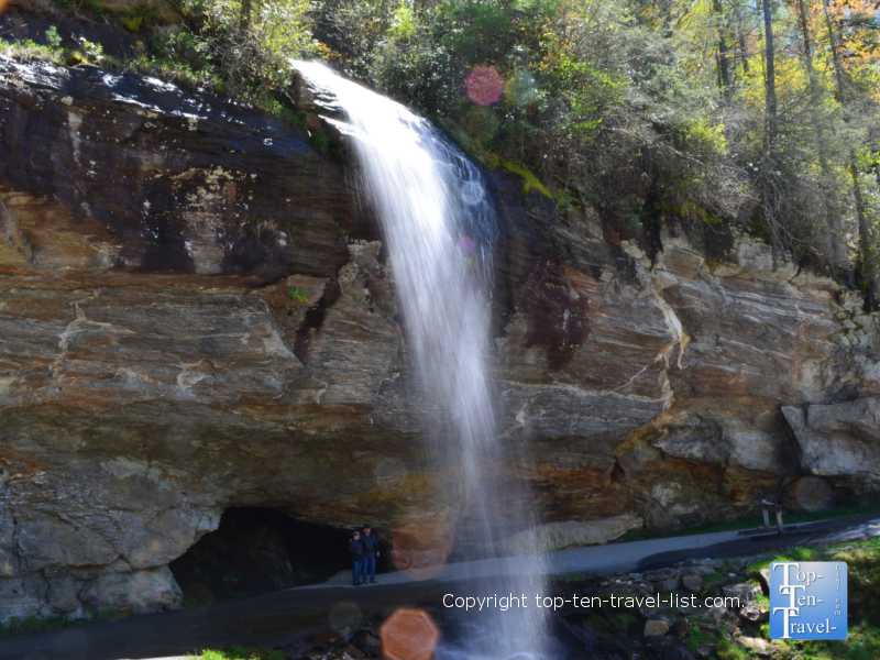 Bridal Veil Falls in North Carolina 