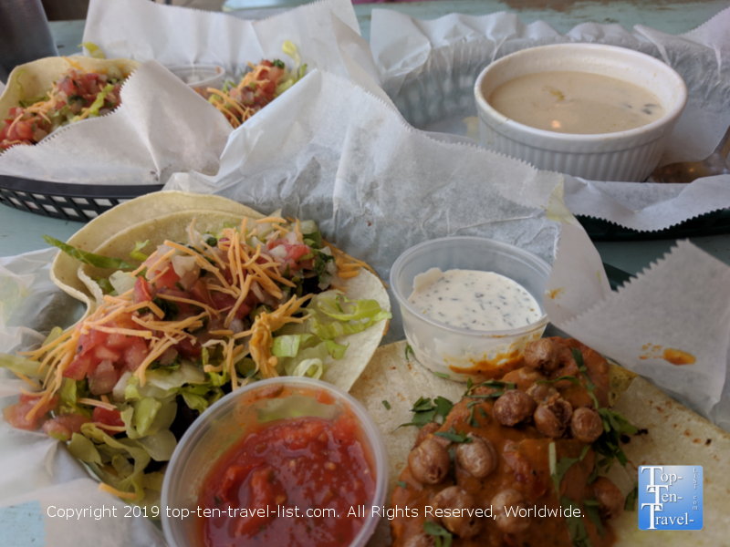 Delicious tacos at White Duck in Asheville, North Carolina