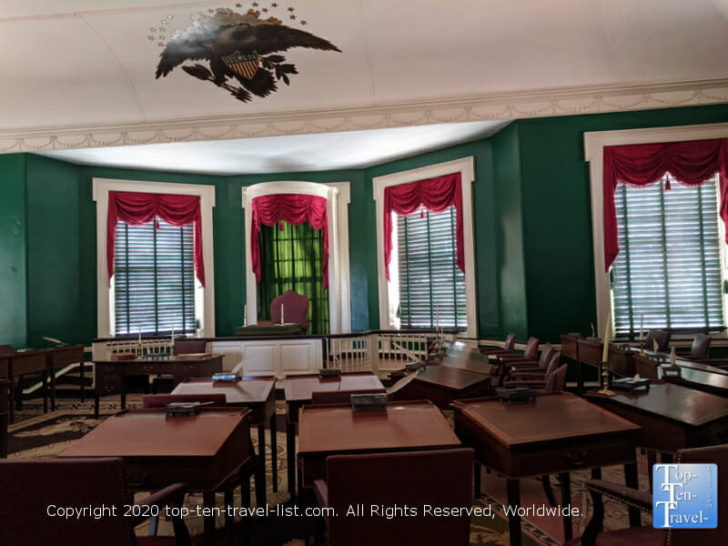 Senate meeting place at Congress Hall in Old City Philadelphia 