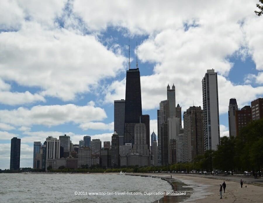 Beautiful skyline views via the Chicago Lakefront Path