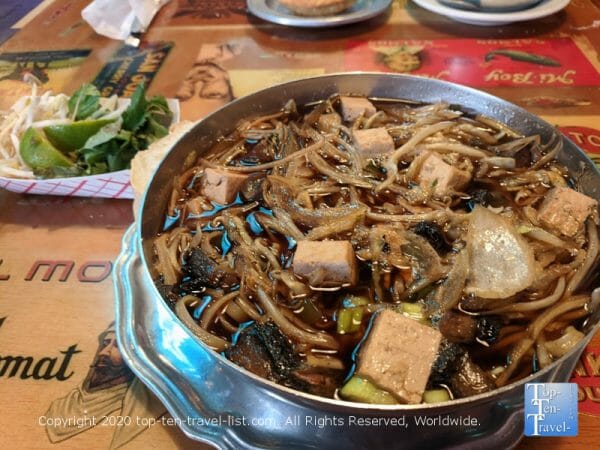 Vegan Pho King bowl at Tampa's Stone Soup Company 