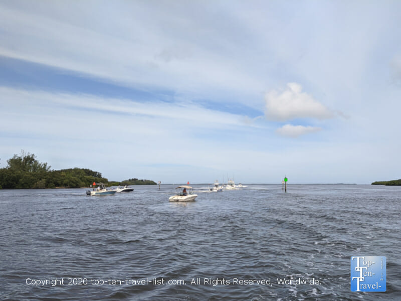 Beautiful views from Anclote Island near Tarpon Springs, Florida 