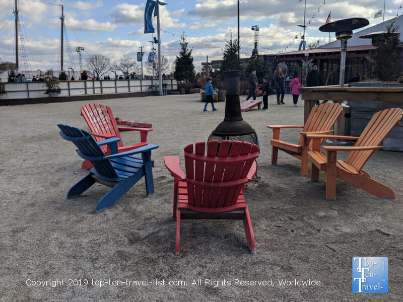 Winterfest celebration at Penn's Landing in Old City Philadelphia 