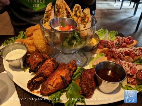 Jumbo appetizer platter at Hard Rock Cafe 