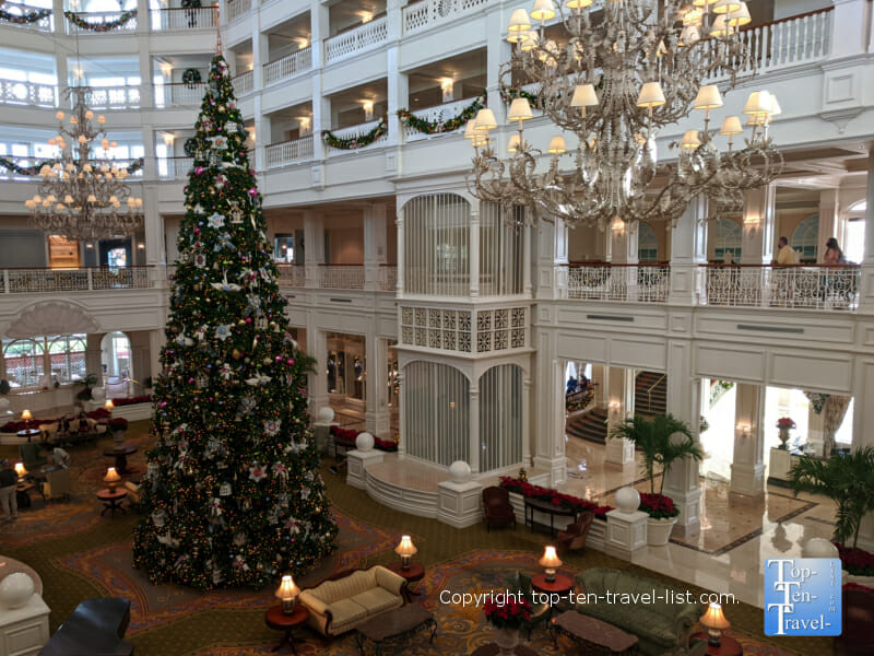 Amazing Christmas decor at the Grand Floridian in Orlando, Florida