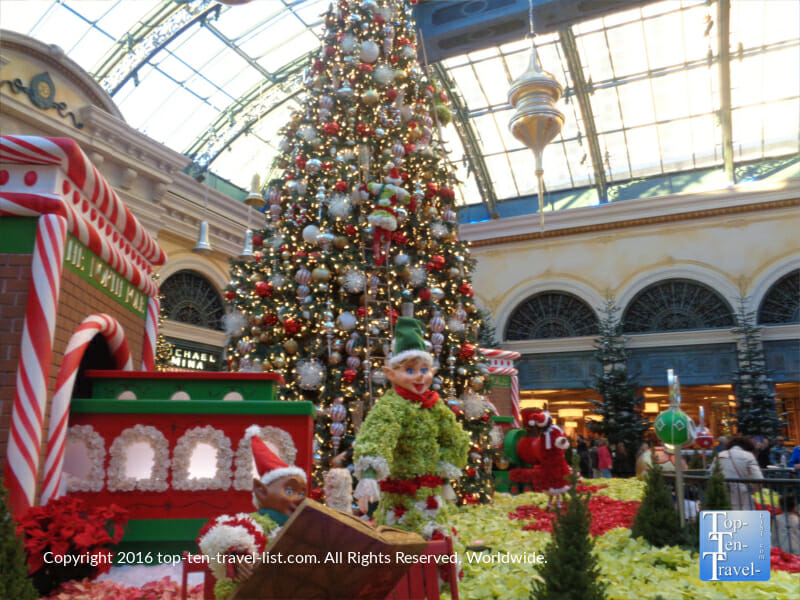 Beautiful Christmas display at the Bellagio in Las Vegas