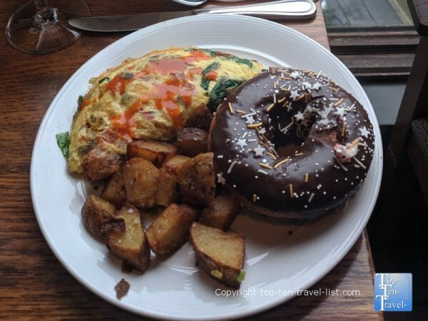 Breakfast buffet at the Omni Grove Park Inn in Asheville, North Carolina 