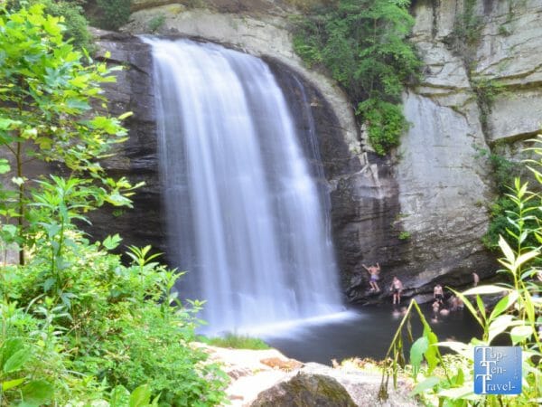 Looking Glass Falls in Western North Carolina 