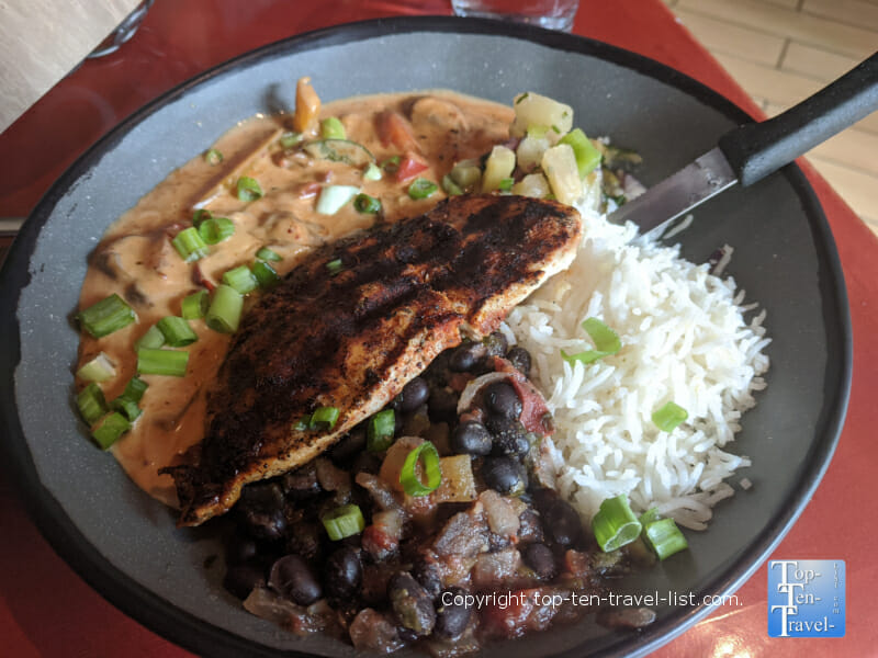 Delicious Cool running entree at Nine Mile in Asheville
