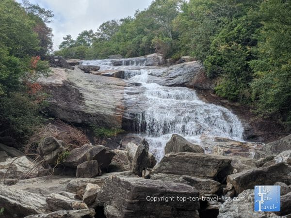 Lower Graveyard Field Falls along the Blue Ridge Parkway in North Carolina