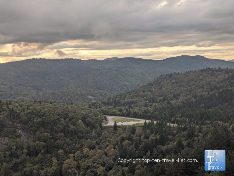 Blue Ridge Parkway in Western North Carolina 