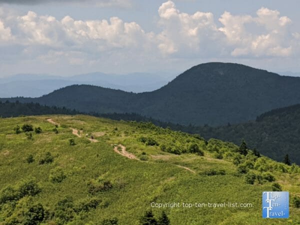 Dramatic mountain views via the Black Balsam Knob trail in Western North Carolina 