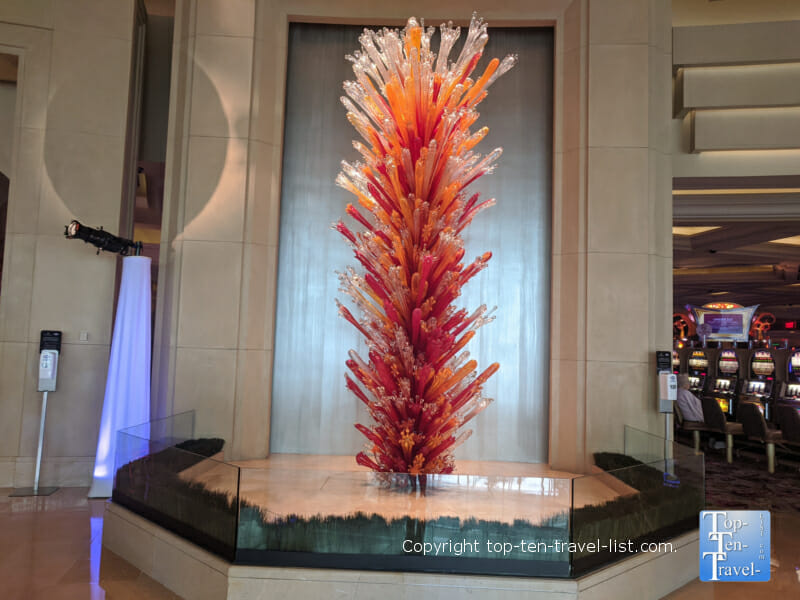 Colorful Chihuly artwork at the Borgata Atlantic City