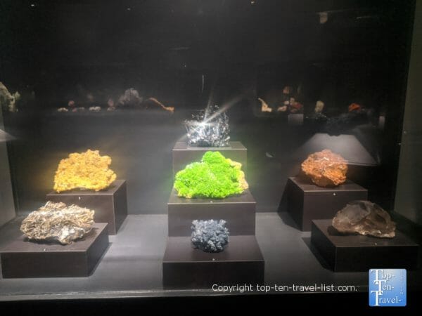 Hall of Minerals and Gems at The Carnegie Museum of Natural History in Pittsburgh 