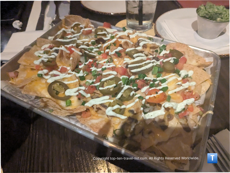 Legendary nachos at Hard Rock Cafe