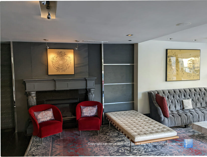Lobby of the Capitol Hill hotel in DC