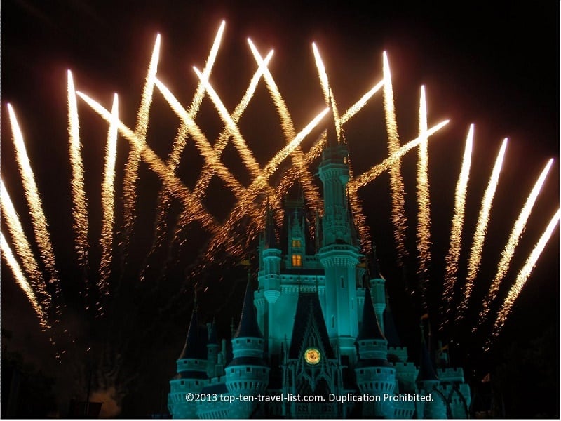 Stay for the fireworks show at Magic Kingdom - Top Ten Travel List