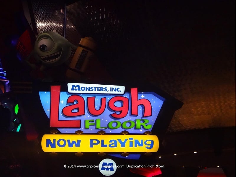 Monsters Inc. Laugh Floor - Top Ten Travel List