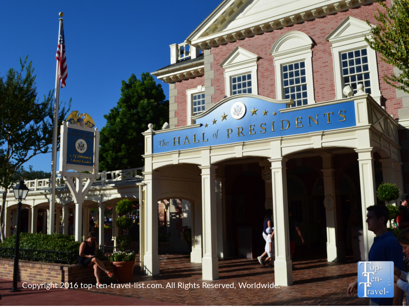 The Hall of Presidents - Top Ten Travel List