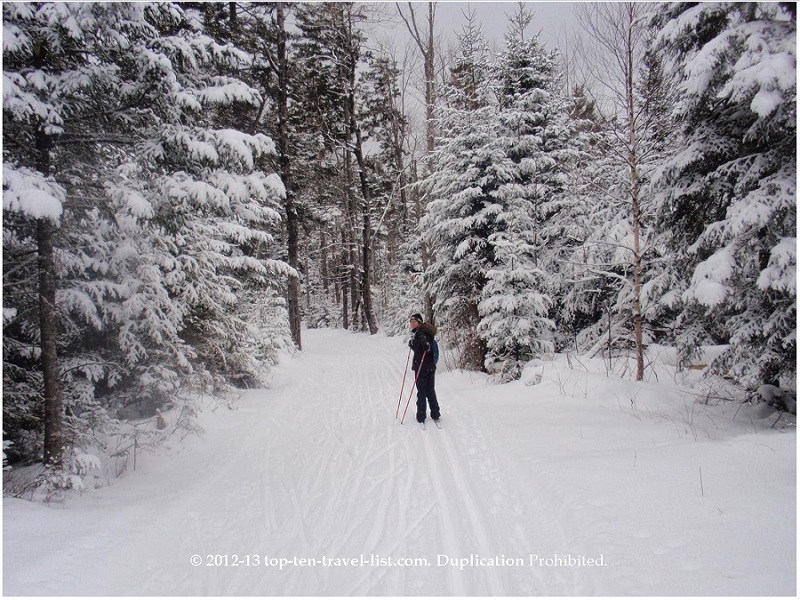 Cross country skiing in New Hampshire's White Mountains - Top Ten Travel List