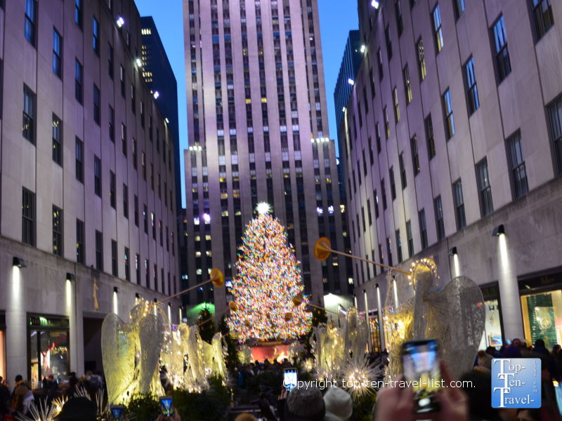 The Rockefeller Center tree & ice rink - Top Ten Travel List