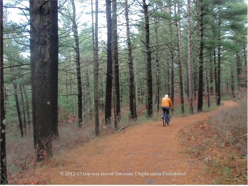 Myles Standish State Forest Bicycle Trails - Top Ten Travel List