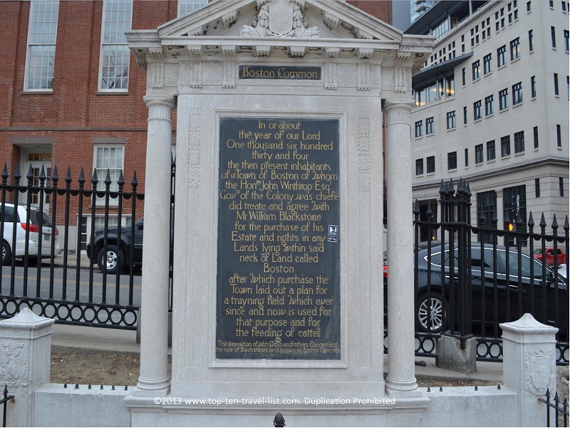 Enjoy a leisurely walk around Boston Common - Top Ten Travel List