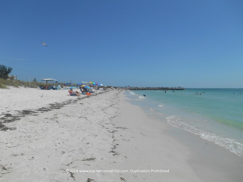 Enjoy the clear waters & quiet atmosphere of Pass-a-Grille Beach - Top Ten Travel List