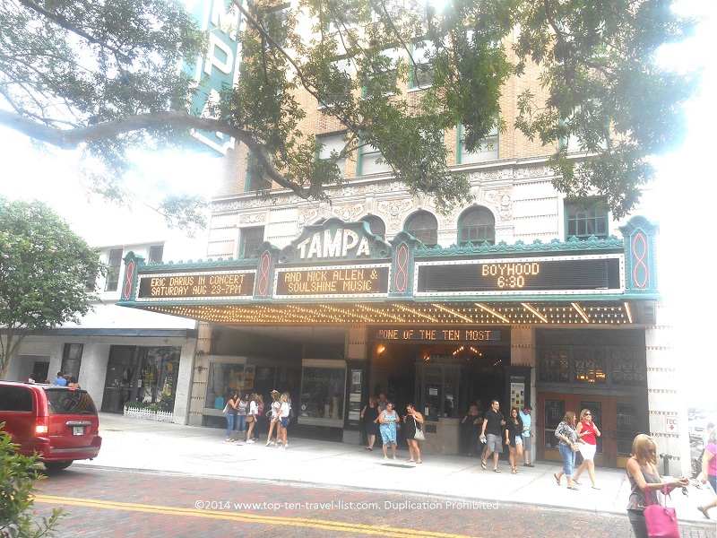 See a show at the Tampa Historic Theater - Top Ten Travel List