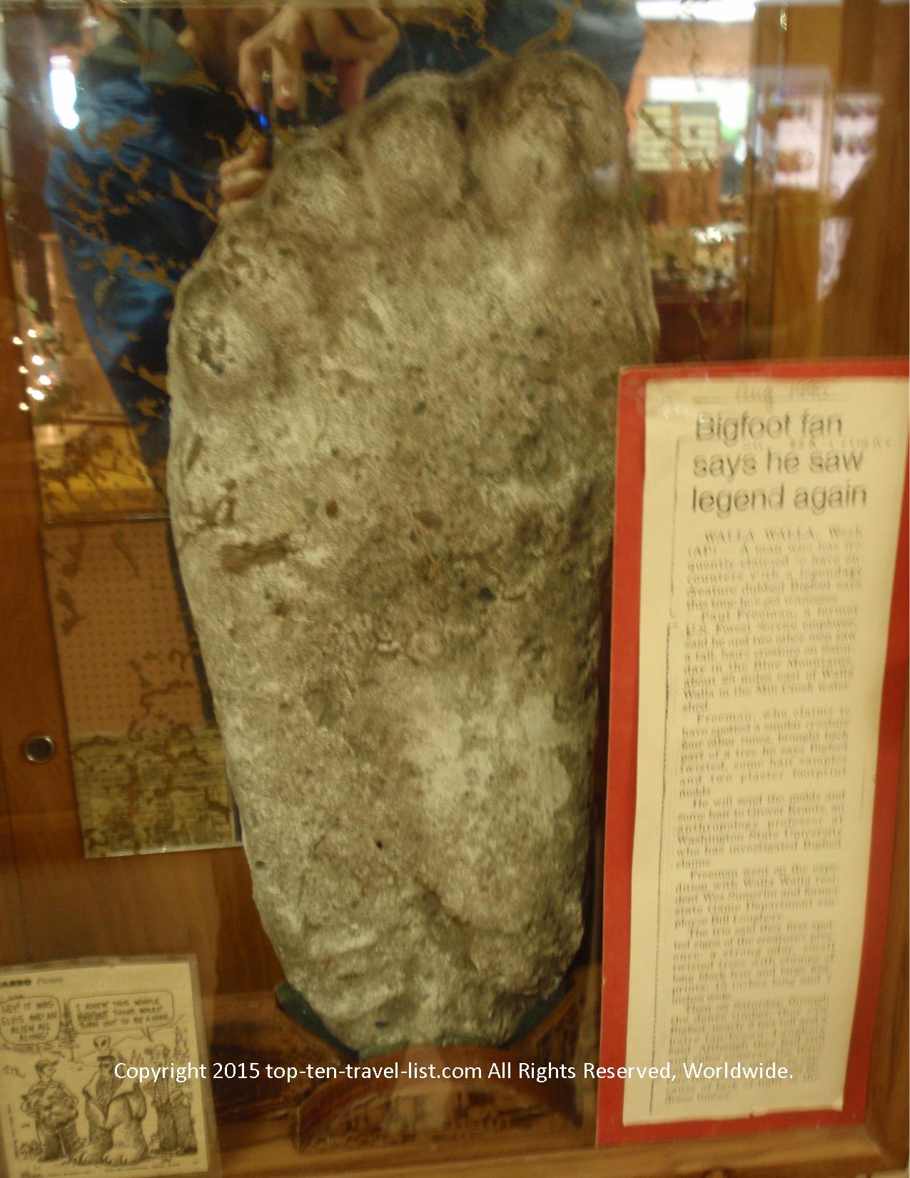 Check out a Bigfoot Museum - Top Ten Travel List