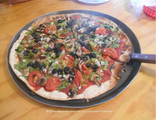 Pizza & Garlic Knots at Ozona Pizza - Top Ten Travel List