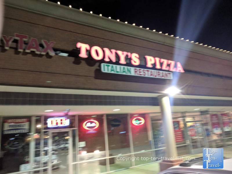 Tony’s Pizza & Pasta – Dallas - Top Ten Travel List