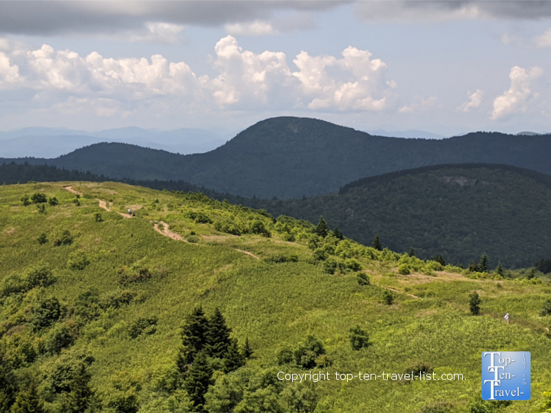 Hike to a rare treeless grassy bald - Top Ten Travel List