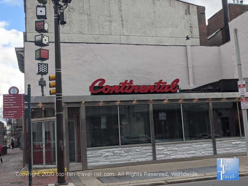 Continental Diner – Philadelphia - Top Ten Travel List