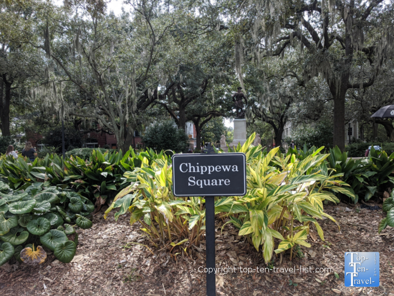 Chippewa Square - Forrest Gump - Top Ten Travel List