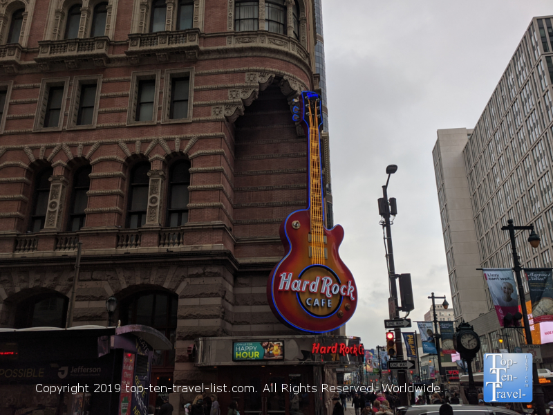 Hard Rock Cafe – Philadelphia - Top Ten Travel List