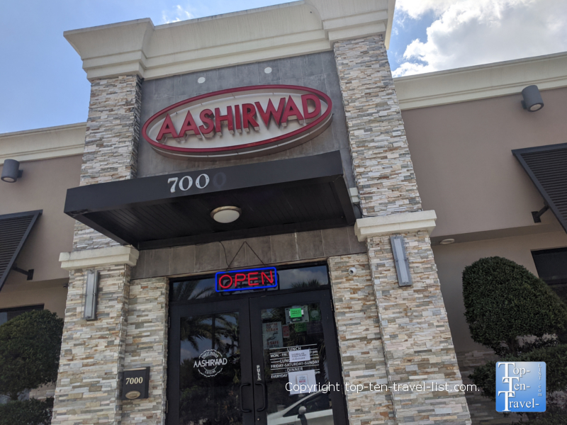 Aashirwad Indian Food and Bar – Orlando - Top Ten Travel List